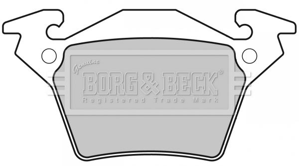 BORG & BECK Bremžu uzliku kompl., Disku bremzes BBP1670